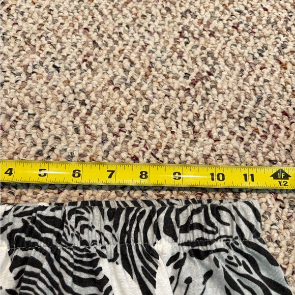 Walnut Sport Zebra Print Floral Pants with Elastic at Lower Legs. XS. Y2K - Picture 5 of 12